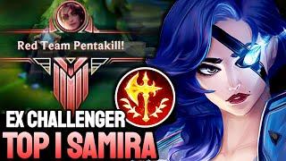 WILD RIFT SAMIRA PENTAKILL - TOP 1 SAMIRA GAMEPLAY - EX CHALLENGER RANKED