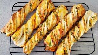 Twisted pizza sticks | Pizza Twists with homemade pizza dough | ٹوئسٹڈپیزااسٹکس