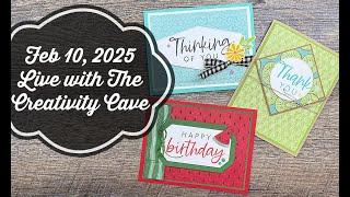 Feb 10, 2025 LIVE with The Creativity Cave!!