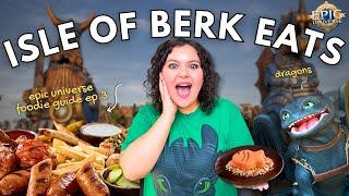 I ate EVERYTHING at Epic Universe’s How to Train Your Dragon - Isle of Berk