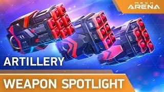 Mech Arena | Weapon Spotlight | Artillery Weapons | Rocket Mortar