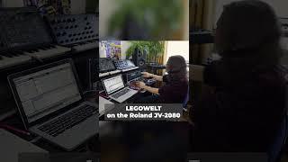 Legowelt making ambient sounds on the Roland JV-2080