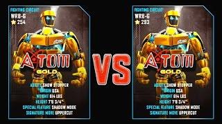 REAL STEEL WRB Atom Gold VS Atom Gold New Robots GOLD UPDATE (Живая сталь)