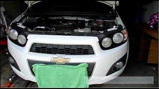 Как снять передний бампер Chevrolet Aveo T300 2012 Sonic