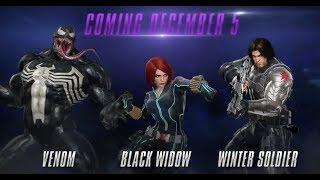 VENOM WINTER SOLDIER BLACK WIDOW REVEAL TRAILER / MARVEL VS CAPCOM INFINITE / VENOM GAMEPLAY