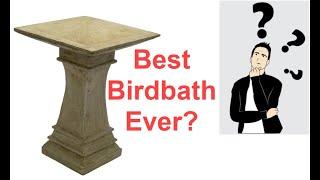 Attract More Birds! With the Square Birdbath sold at Lowe's