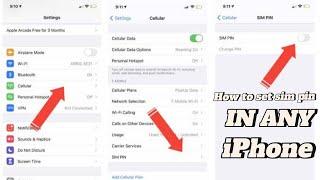 How to Turn On SIM Pin on iPhone