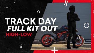 High vs Low Full Motorcycle Track Day Kit Out | Challenge