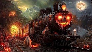 Relaxing Halloween Ambience  Haunted Halloween Train  Spooky Sounds, Best Halloween Music