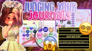 I JUDGED 10+ JOURNALS IN ROYALE HIGH??