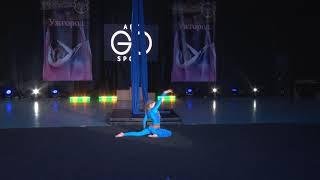 Бондарук Анастасія. Повітряні полотна - Aerial Silks DEBUT Juveniles 10 -13 years Группа 1