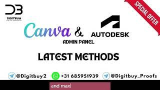 Method Canva Admin Panel | Autodesk Admin Panel For Free 2025