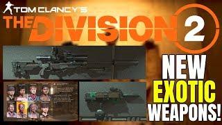 The Division 2 MASSIVE LEAK! NEW EXOTIC WEAPONS, FIRING RANGE & MORE!