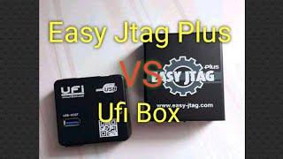 review ufi box vs easy jtag plus | cek health ic emmc