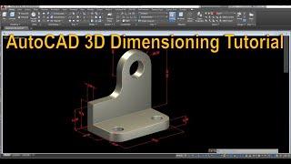 Dimension on different planes of a 3d Model in Autocad