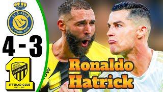 Ronaldo BACK  Al Nassr vs Al Ittihad 4-3 - All Goals & Highlights - 2024