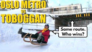 Can A Toboggan Beat The Oslo Metro?