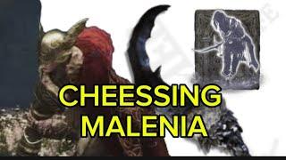 CHEESING MALENIA - perfect combo spirit ash + weapon skill