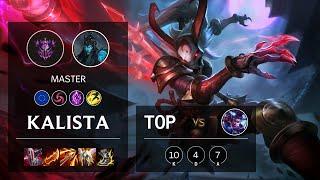 Kalista Top vs Vayne - EUW Master Patch 11.24b