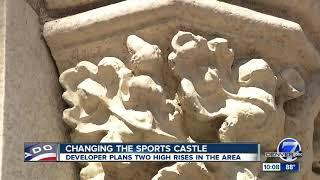 Developer submits proposal for site surrounding Sports Castle, plans calls for 13-story buildings