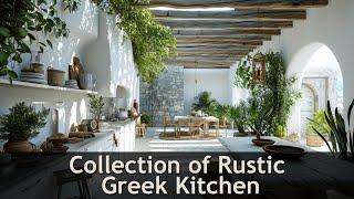 Rustic Kitchen Meets Greek House Charm: Natural Material Fusion