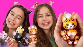 Fingerlings Purrrfect Pets Unboxing | Play with Fingerlings Cats, Tigers, Lions, Cubs | Toy Review