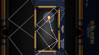 Super trick shot on golden shots #8ballpool #skill #trickshots