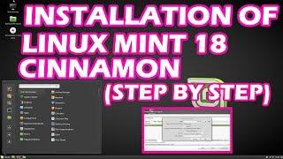 Step By Step Installation OF LINUX MINT 18 CINNAMON | How to install Linux Mint 18