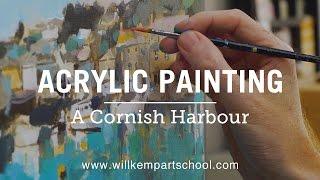 Acrylic Painting Beginners Seascape Tutorial (HD)