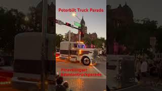 Peterbilt Truck Parade #travelingart #dentontruckparade