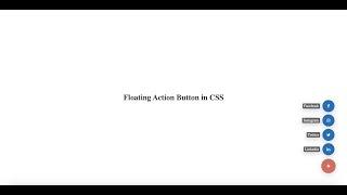 Floating action button using HTML & CSS | CSS Tutorials | Web Development Tutorials