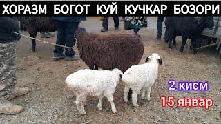 ХОРАЗМ БОГОТ КУЙ КУЧКАР БОЗОР НАРХЛАРИ 2 КИСМ 15 01 25Г