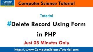 delete record from database using php