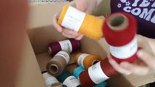 Unboxing. New yarns 