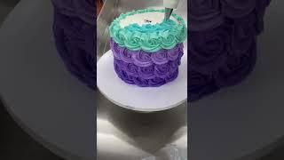 4 layer chocolate rosette cake #foryou #viral #fyp #yummyfood