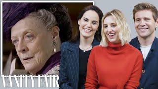 The Cast of Downton Abbey Reviews Maggie Smith's Most Iconic Moments | Vanity Fair