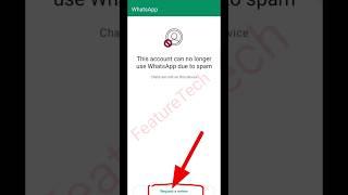 Fix This account can no longer use WhatsApp due to spam  #shorts #whatsapp #trending