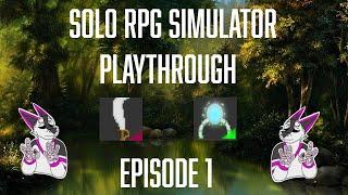 SOLO RPG Sim Playthrough Episode 1!