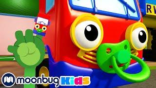 Finger Family with Baby Truck - Subtitles | Gecko's Garage | Cartoons for Kids | Moonbug Literacy