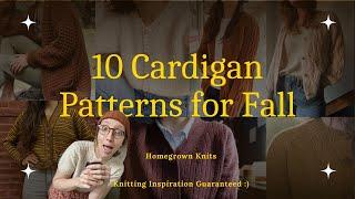 HOMEGROWN KNITS | 10 Cardigan Knitting Patterns for Fall | The knitting inspiration you need!