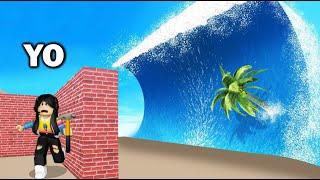 Construye para sobrevivir al TSUNAMI   Roblox EXTREMO | Hago una Mansión | paolazgames