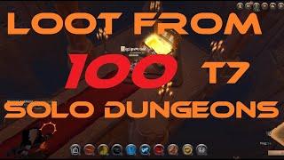 Albion Online - Loot from 100 Tier 7 Solo Dungeons