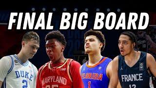 FINAL 2025 NBA Draft Big Board - Top 60+ Prospects!!!!