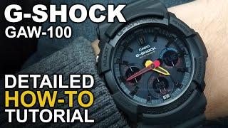 GShock GAW-100 - Detailed How-To Tutorial on module 5444