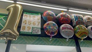 Dollar Tree Helium Balloons Display 2024 #dollartree #dollartreehaul #dollartreefinds #balloons