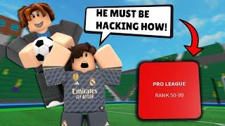 Undercover NOOB Plays in THE PRO SERVERS... (Touch Football Roblox)