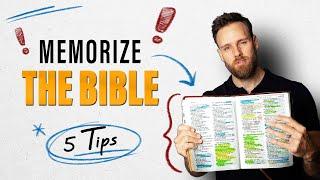 How to PRACTICALLY MEMORIZE the BIBLE || 5 TIPS you need to know!