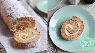 Cinnamon Bun Cake Roll with Cream Cheese Frosting