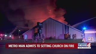 Oklahoma City man admits to setting church on fire