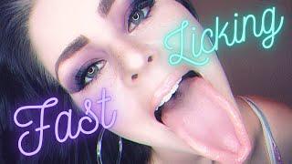 FAST LICKING ASMR  | Lens Licking Up-Close for Tingles, Sleep and Relaxation 